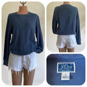 J. Crew Re-Imagined Unisex Reverse French Terry Crew Neck Sweater Sweatshirt